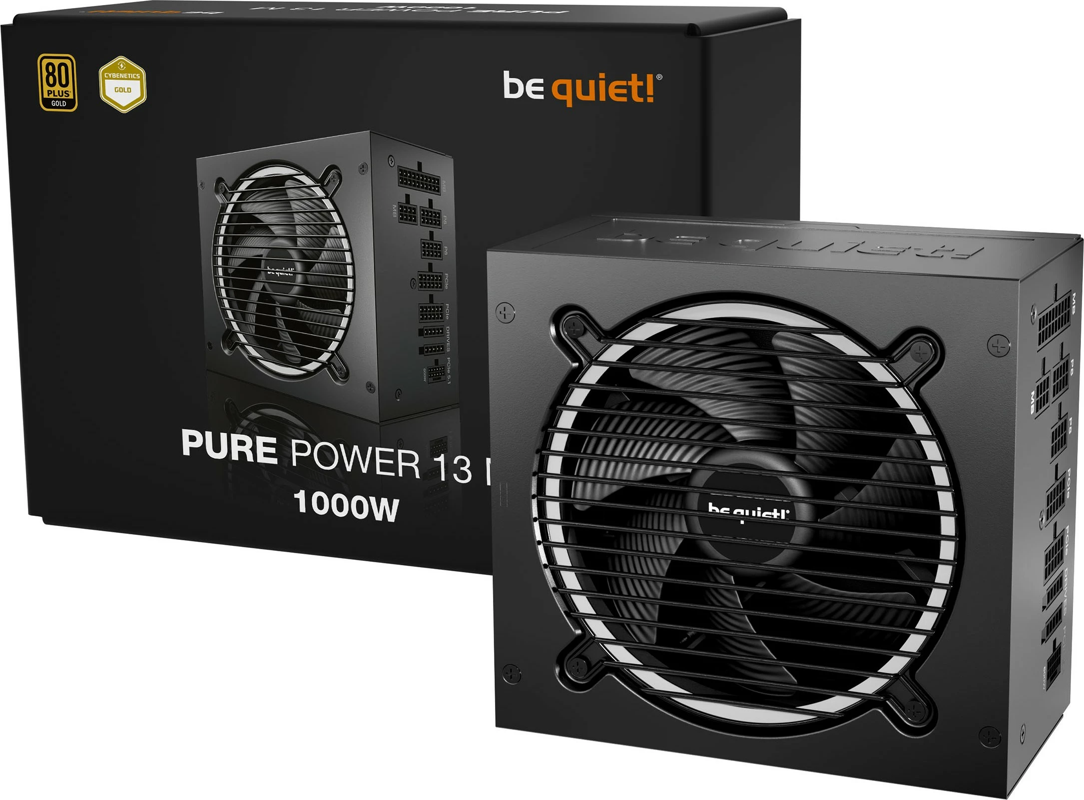 Napajalnik Be Quiet! PURE POWER 13 M 1000W, 80 PLUS Gold, modularen, črn