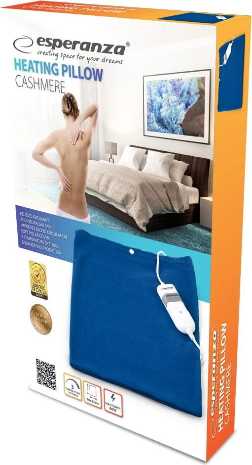 Električni jastuk Esperanza EHB004, moder