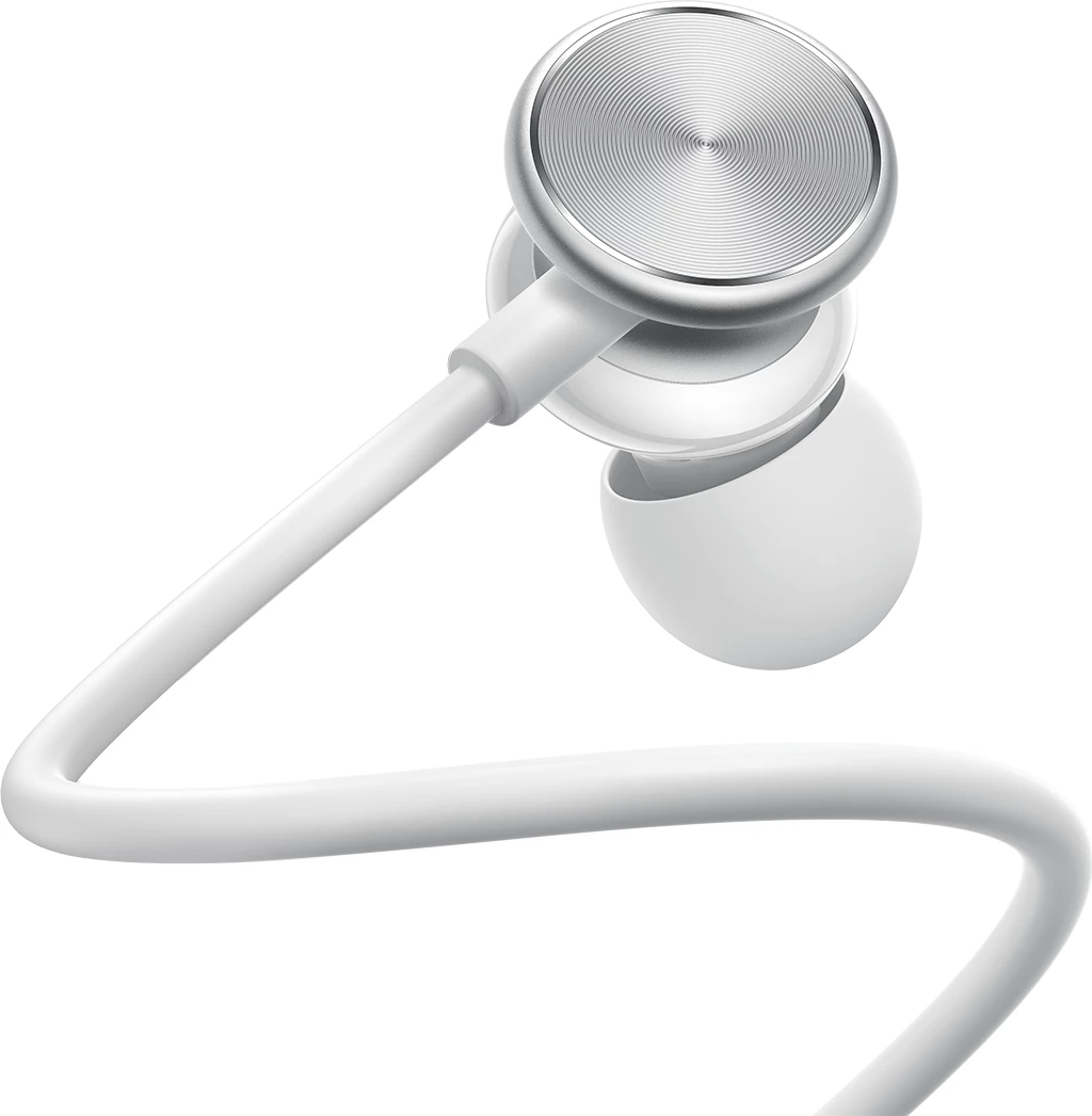 In-ear slušalke z žico Joyroom JR-EW03, 1,2 m, srebrne