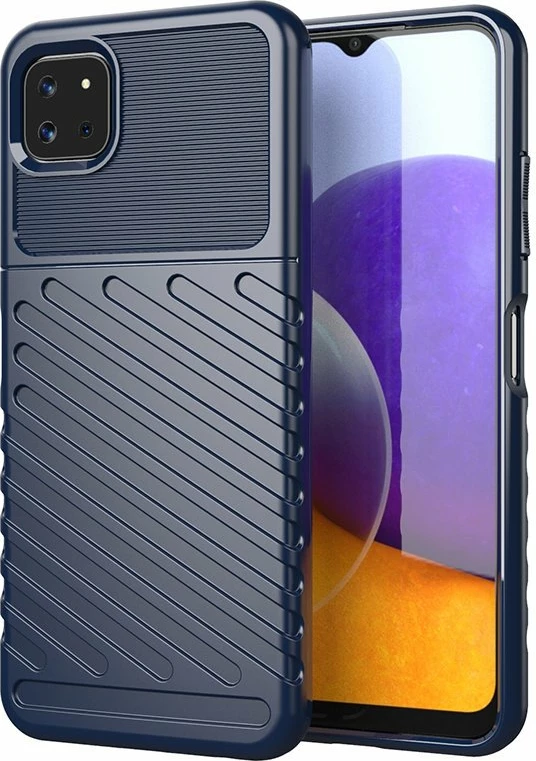 Ovitek za telefon Hurtel Thunder Case za Samsung Galaxy A22 5G, TPU, moder