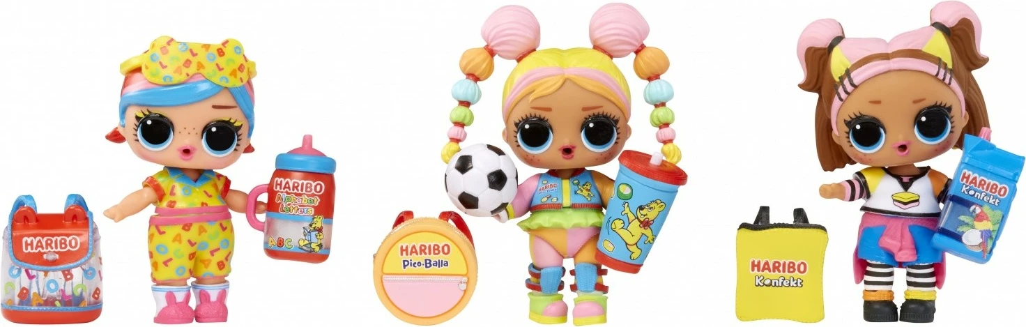Lutka presenečenja L.O.L. Surprise Loves Mini Sweets X HARIBO, 1 kos