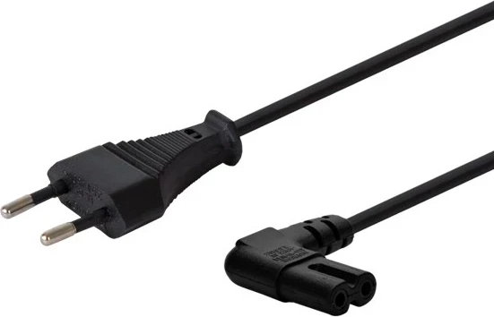 Gibljiv napajalni kabel SAVIO CL-144, 3 m, črn