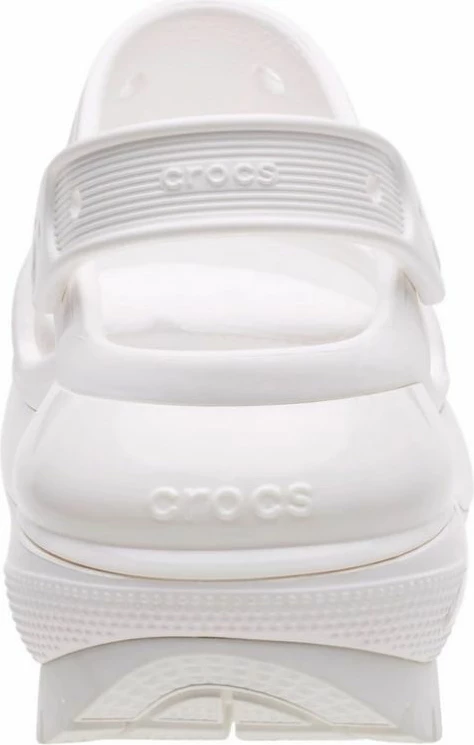 Papuče Crocs CLASSIC MEGA CRUSH 207989-100, bele, ženske