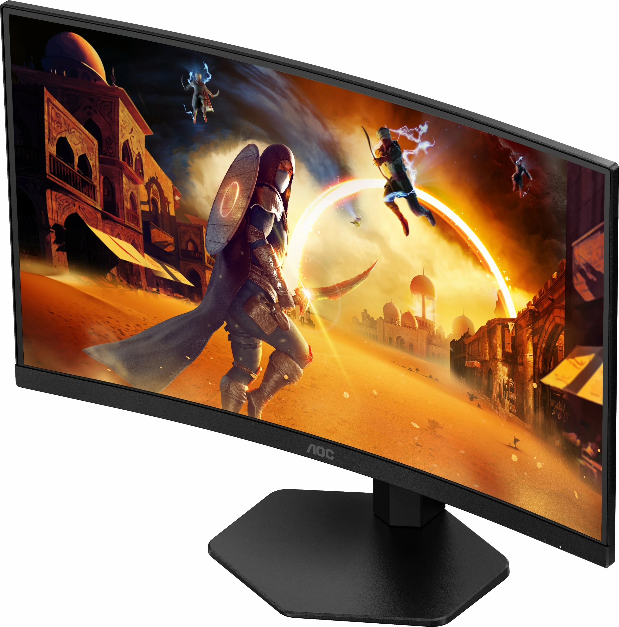 Zakrivljen igralni monitor 27", Quad HD, 180Hz, črn — AOC CQ27G4X