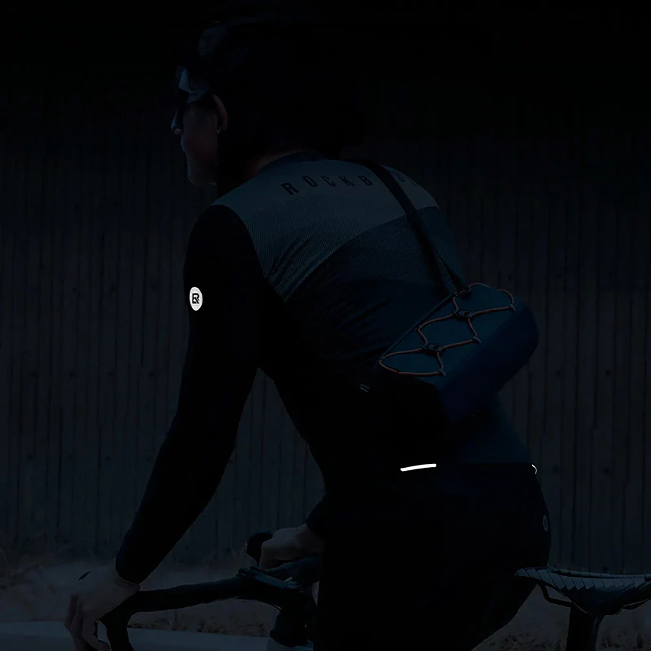 Kolesarska majica Rockbros 15120009005, z dolgimi rokavi, XXL, črno/siva