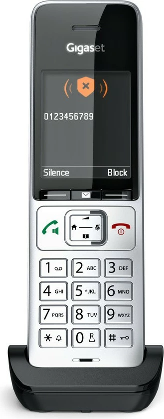 Analogni/DECT telefon Gigaset COMFORT 500HX, črn/srebrn
