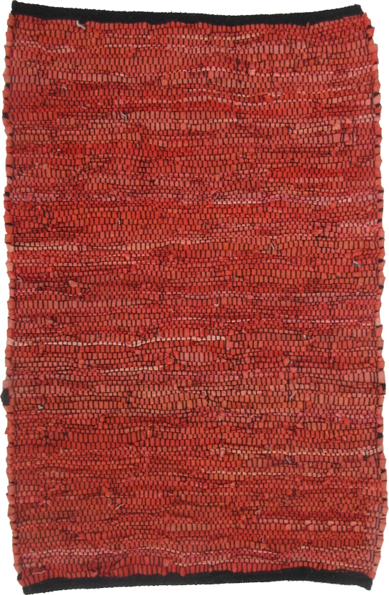 Preproga MAROCCO, usnje, oranžna, 60x90 cm