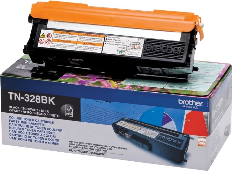Toner črn Brother TN-328BK, original, 6000 strani