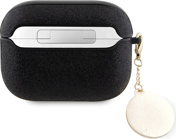 Ovitek za AirPods Pro 2 Fixed Glitter Heart Diamond Charm, Guess GUAP2PGEHCDK, črn