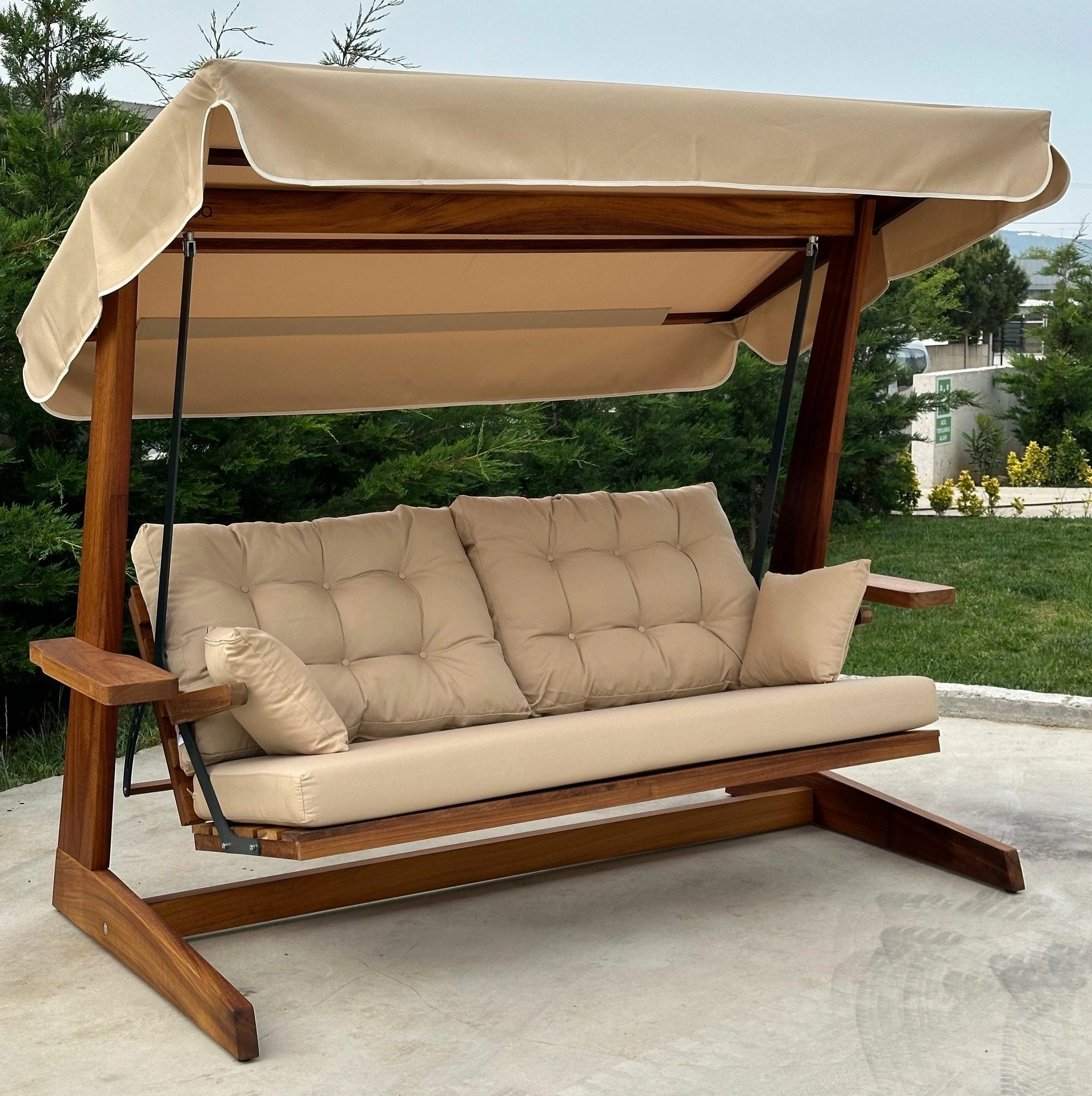 Ljuljajoči vrtni trosed, camel, Skye Decor Sia 2400