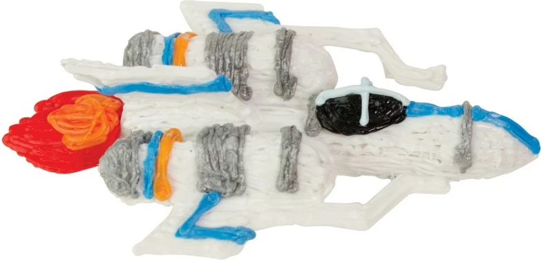 Material za 3D tiskanje iz kompostne plastike, modra, rdeča, bela 3Doodler Start 3DS-ECO-MIX1-75