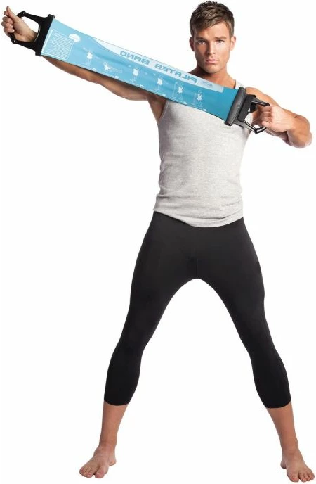 Pilates trak z ročaji Yakimasport, modra barva