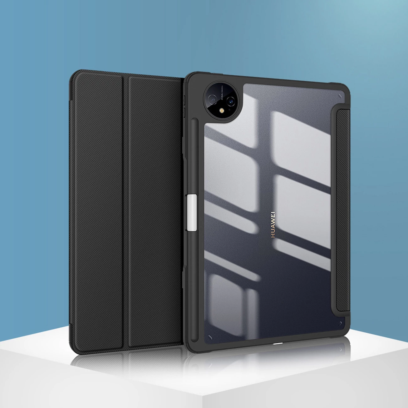 Ovitek za tablico Dux Ducis Toby za Huawei MatePad Pro 11'' (2022), z oporo, samodejno spanje, črn