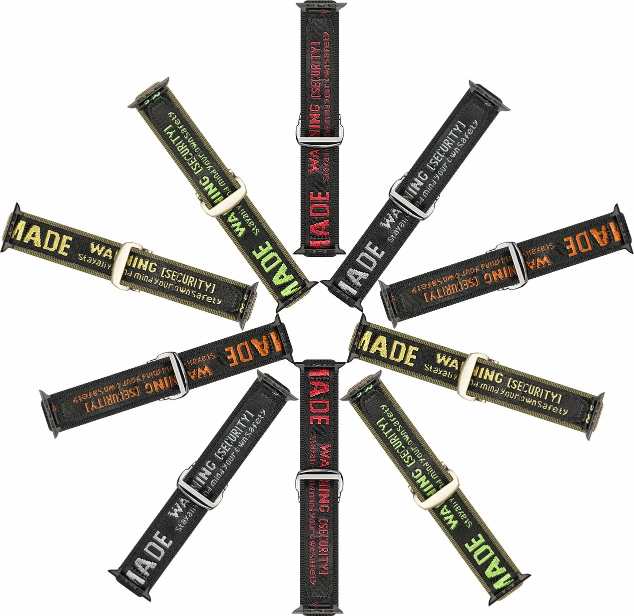 Najlonski pašček Dux Ducis Outdoor Version za Apple Watch, 42/44/45/49 mm, črno/zelena