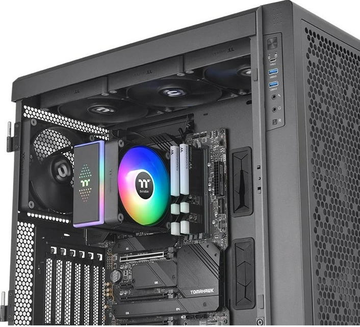 Zračno hlajenje ASTRIA 400, Thermaltake, 12 cm, 500-1800 RPM, 65 cfm, črno