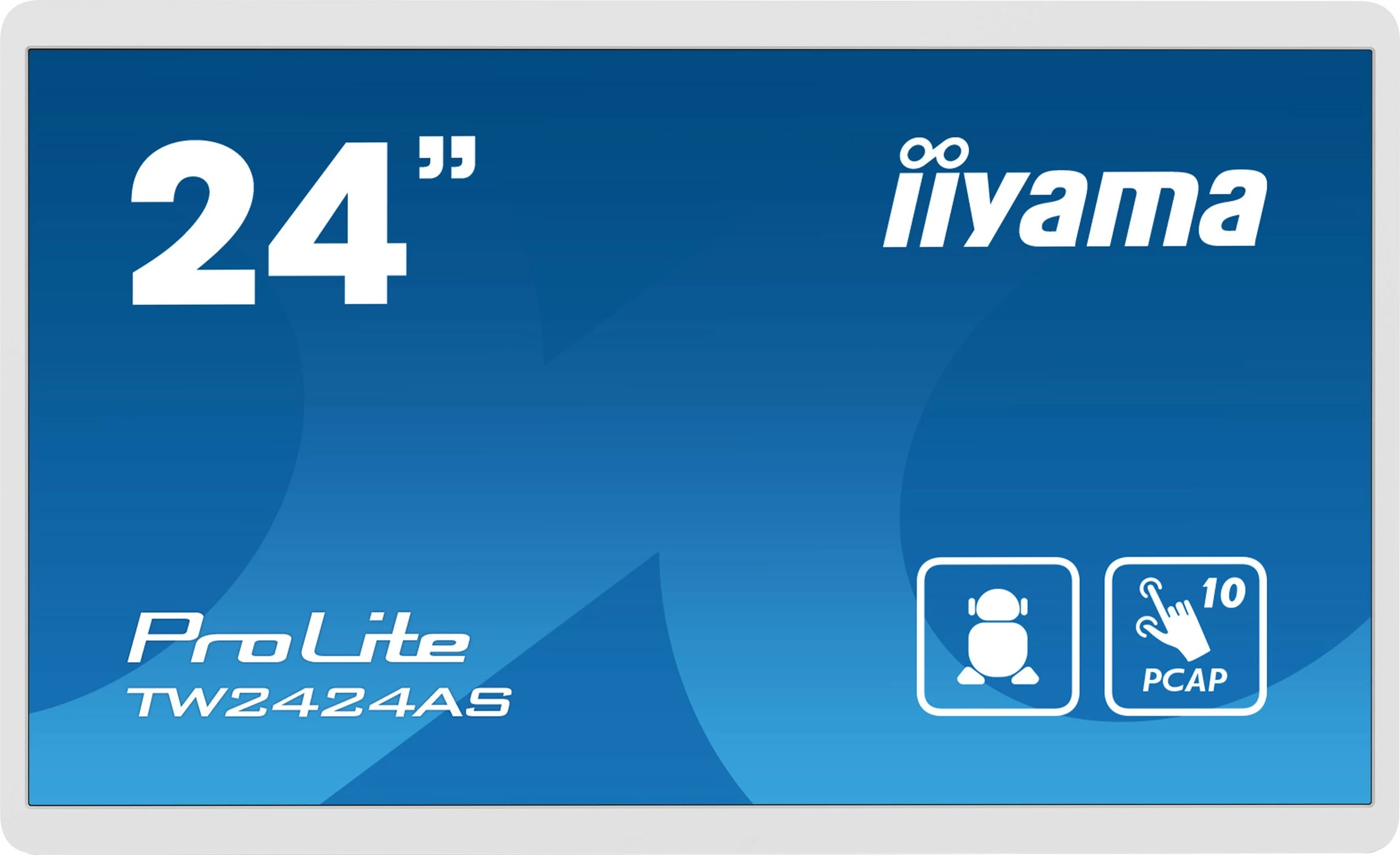 Dovršen zaslon na dotik iiyama TW2424AS-W1, 23,8", 1920 x 1080, Wi‑Fi, 24/7, črn