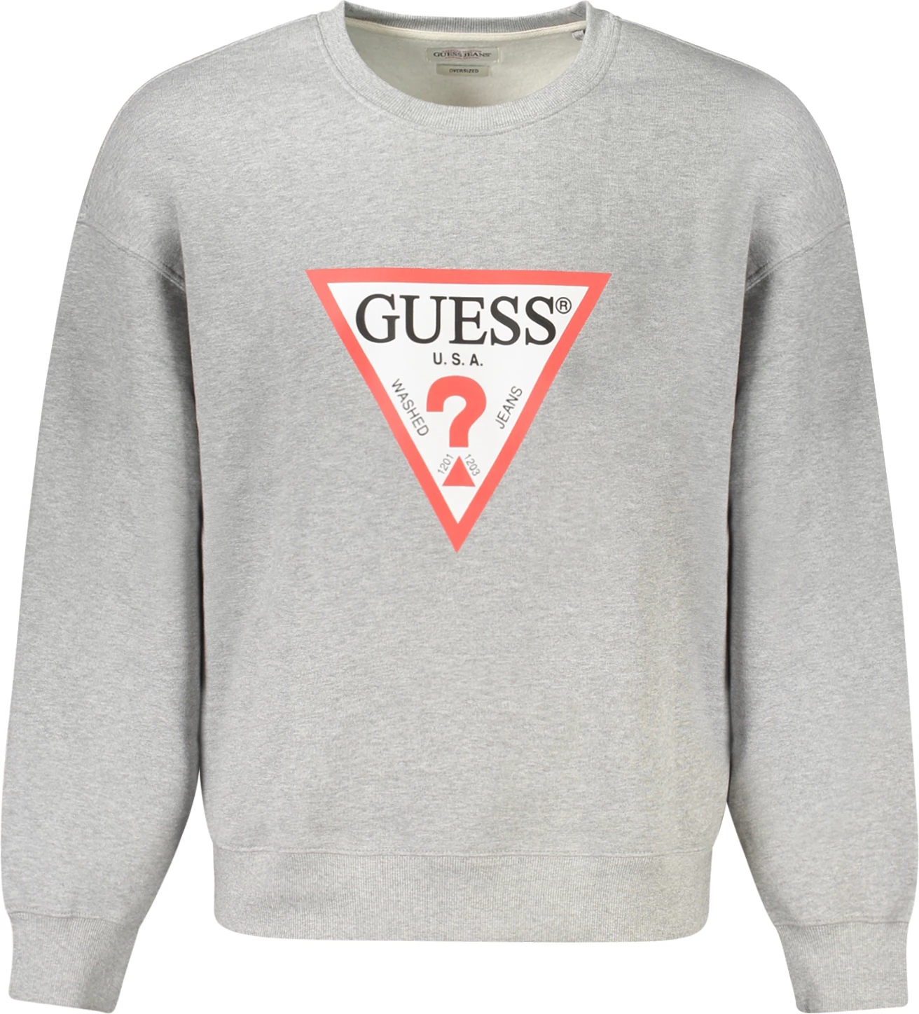 Pulover GUESS JEANS, moški, siv