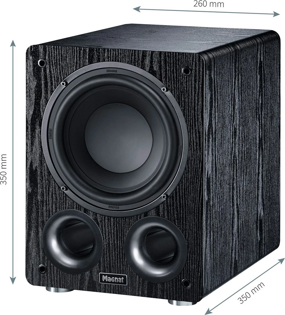 Aktivni subwoofer Magnat Alpha RS8, 80 W, črn