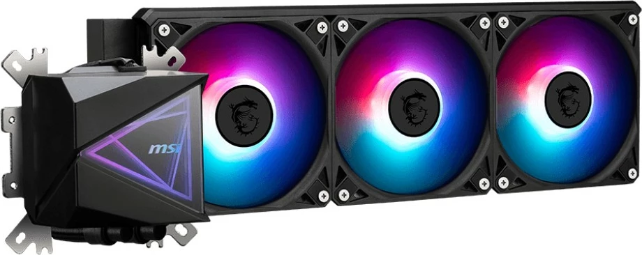 Vodno hlajenje All-in-One MSI MAG Coreliquid I360, 3 ventilatorji 12 cm, RGB, črn