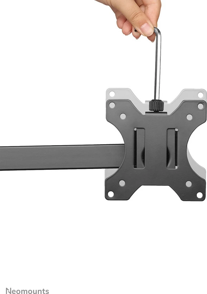 Krmilna roka za 4 monitorje Neomounts FPMA-D550D4BLACK, 13-32", nastavljiva višina, črna