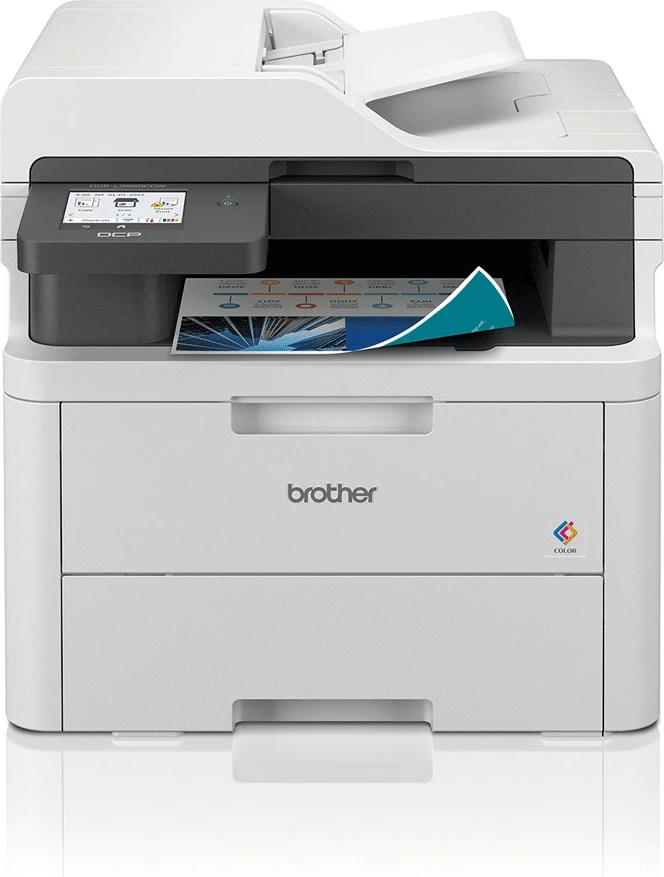 Barvni tiskalnik Brother DCP-L3560CDW, LED, barvni tisk, 600 x 2400 DPI, A4, neposreden tisk, bel, črn