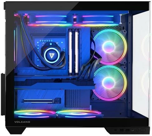 Računalniško ohišje Volcano Panorama APEX ARGB 3F Midi MODECOM, siva