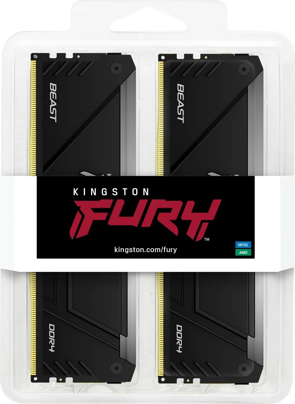 RAM pomnilnik Kingston FURY Beast RGB 16GB (2x8GB) DDR4 3200MT/s
