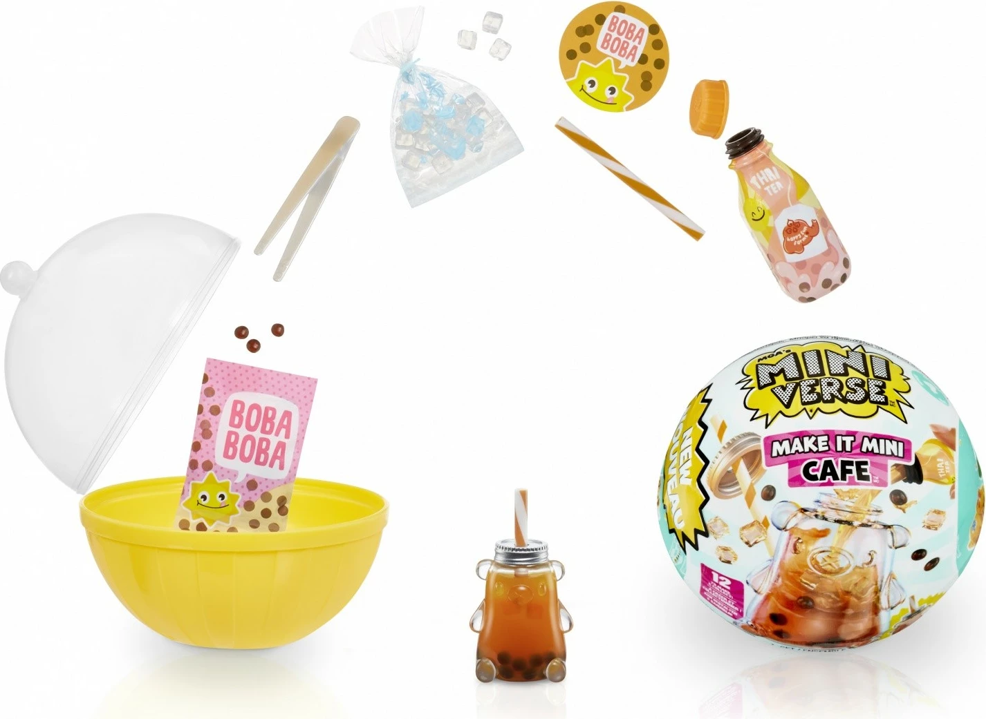 Set miniatur hrane Make It Mini Foods: Cafe, MGA Miniverse, plastika, 1 kos