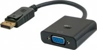 Adapter VGA - DisplayPort Savio, 0,2 m, črn