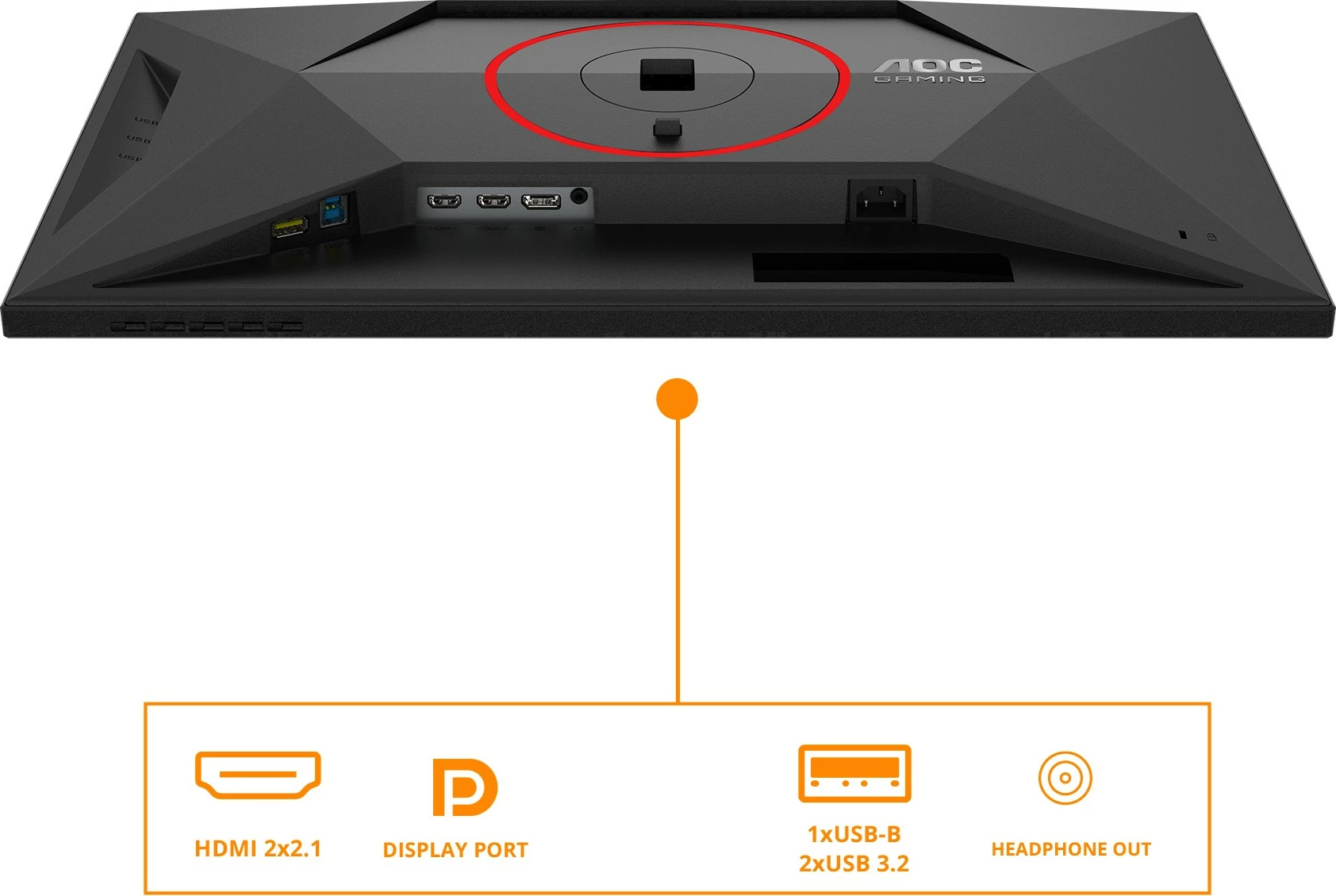 Monitor 27-palčni IPS HDMI 2.1 DisplayHDR 400, črno/rdeč — AOC U27G4R