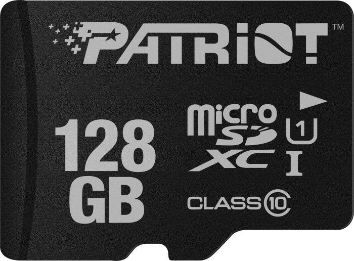 microSD kartica Patriot LX Series 128 GB, Class 10, U1, SDXC, črna