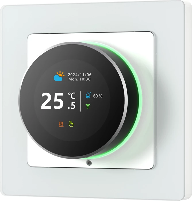 Pametni termostat Wi‑Fi, TFT zaslon, glasovno upravljanje, Tuya/Smart Life, bel, Avatto WT20R-BH-3A-W-WiFi