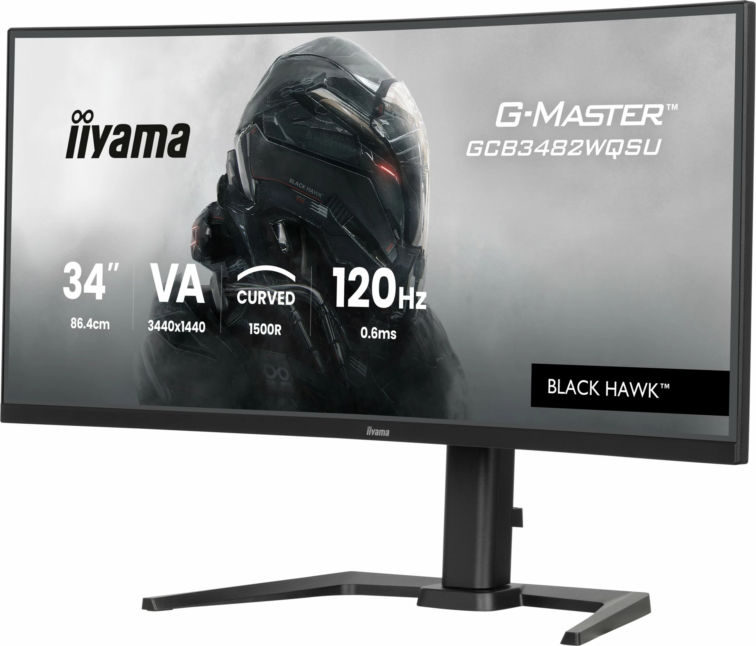 Gaming monitor 34" UltraWide 3440x1440, 120 Hz, črn - iiyama G-Master GCB3482WQSU-B1