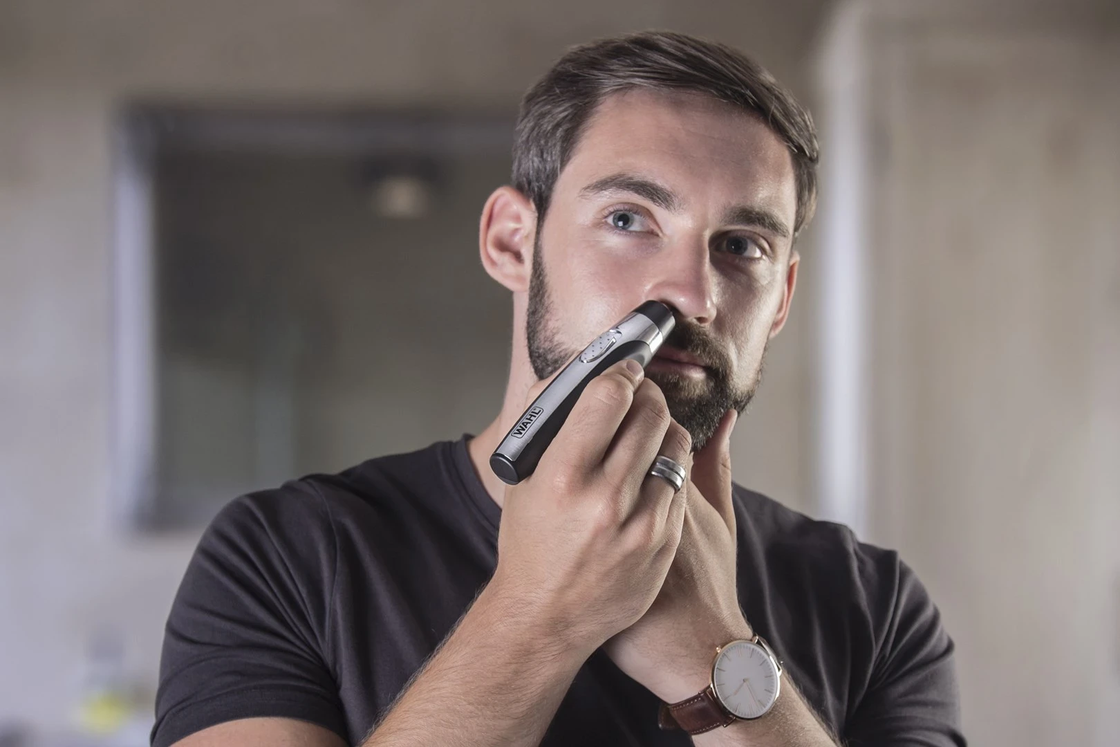 Potovalni set za nego Wahl Deluxe, inox, črn