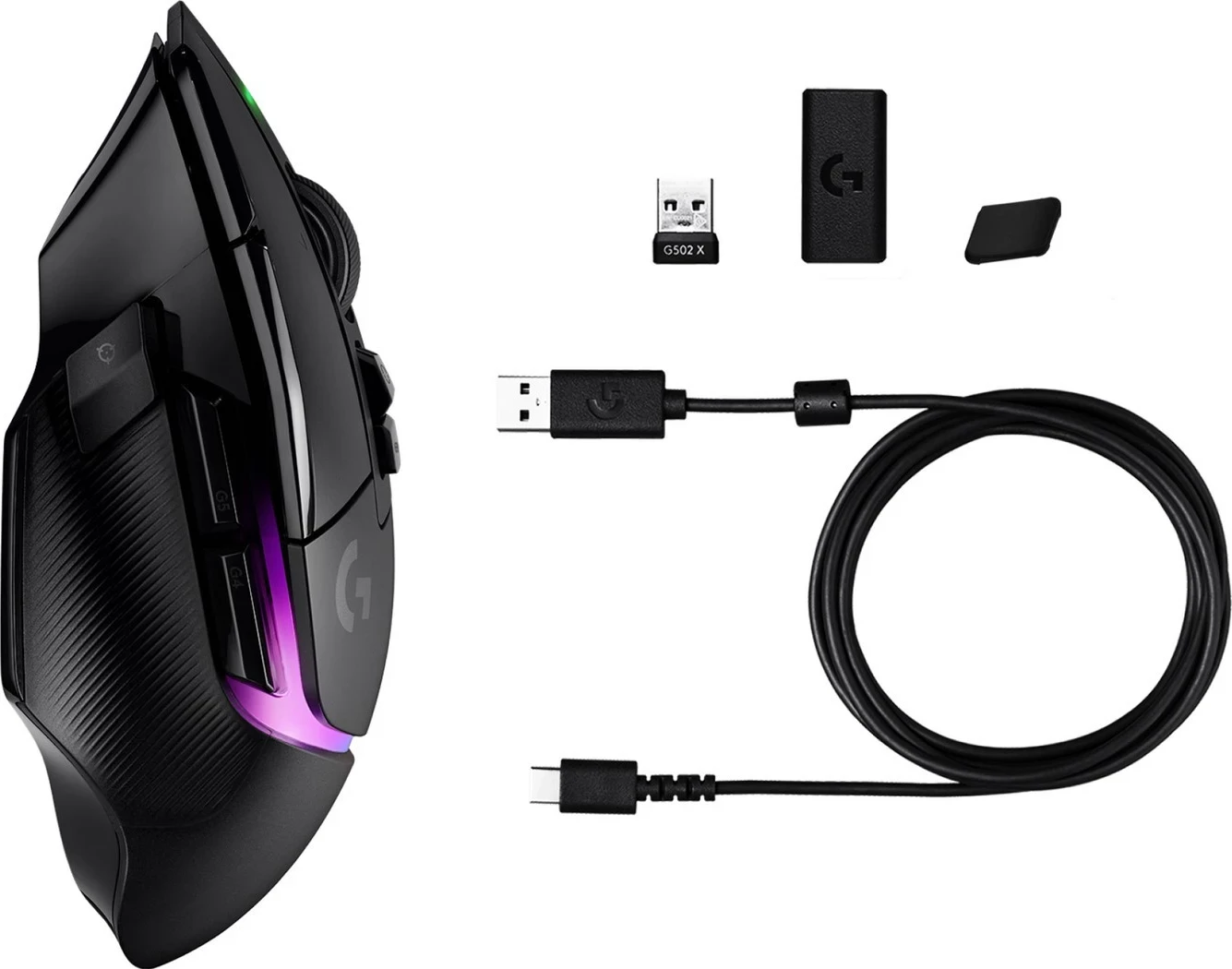 Gaming miška Logitech G502 X Plus, črna