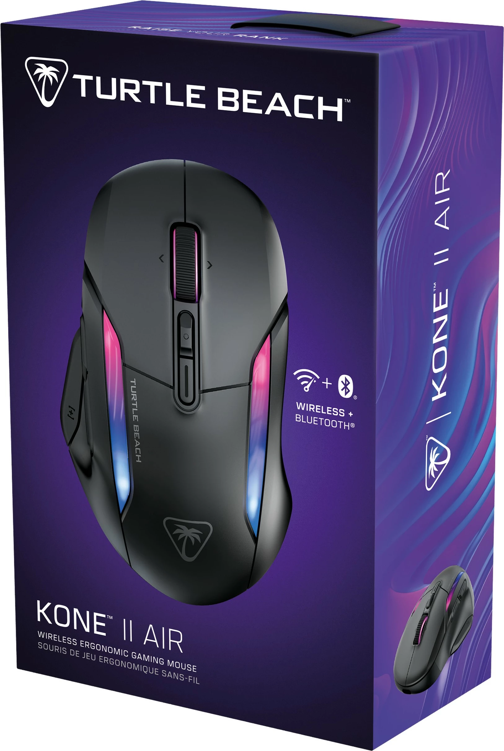 Brezžični miš z 26.000 DPI, Turtle Beach Kone II Air, črn