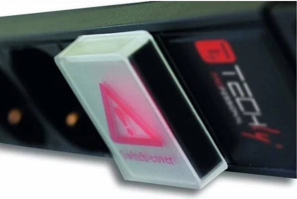 Napajalni trak za ohišja Techly, črn