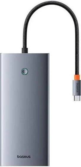 Dokirni stroj Baseus PortalJoy Series, 13 v 1, 2x HDMI, VGA, DP, 2x USB3.1, USB2.0, USB-C, mini jack, RJ45, SD/TF 100W, siv