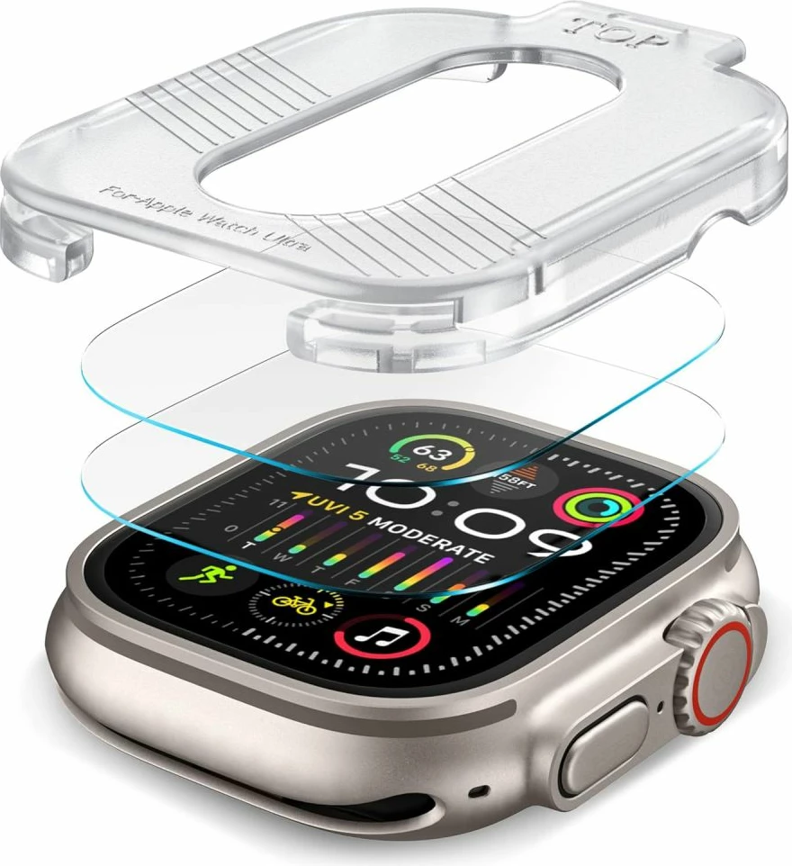 Zaščitno steklo Tech-Protect Supreme za Apple Watch Ultra 1/2 (49 mm), prozorno, 2 kosa
