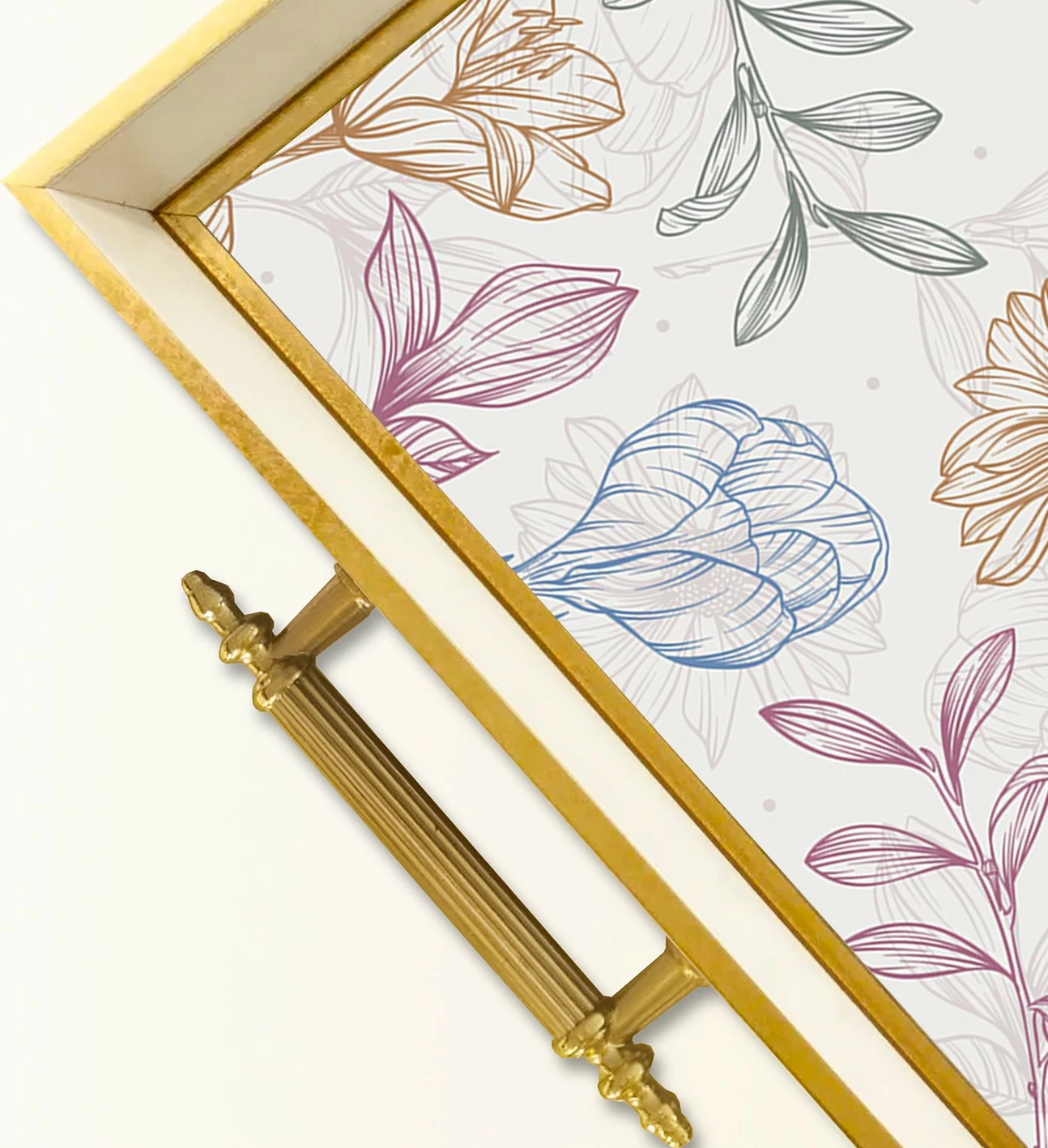 Dekorativni stekleni pladenj, dizajn Aberto, večbarven, TPB9791