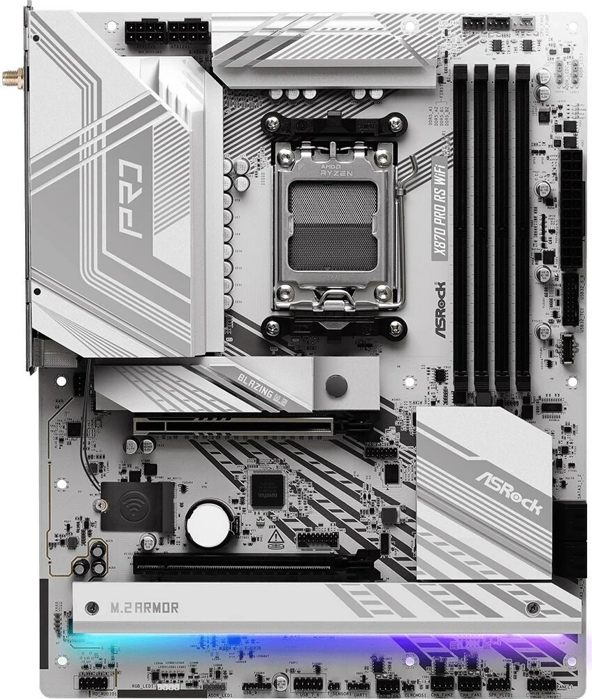 Plošča za matično ploščo ASRock X870 Pro RS WiFi, Socket AM5