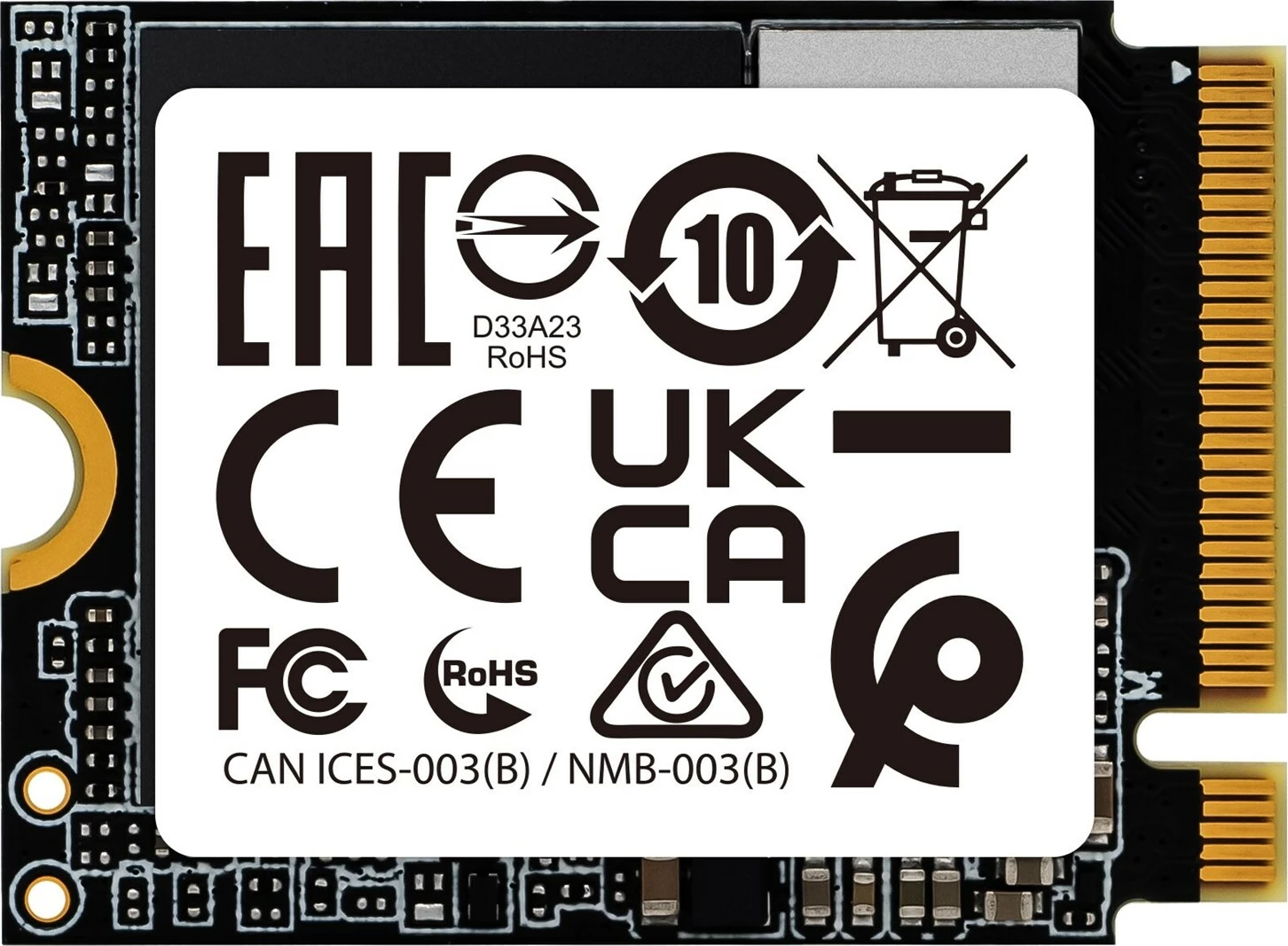 Visokozmogljiv SSD GAMMIX S55 1TB, PCIe Gen4x4, črn