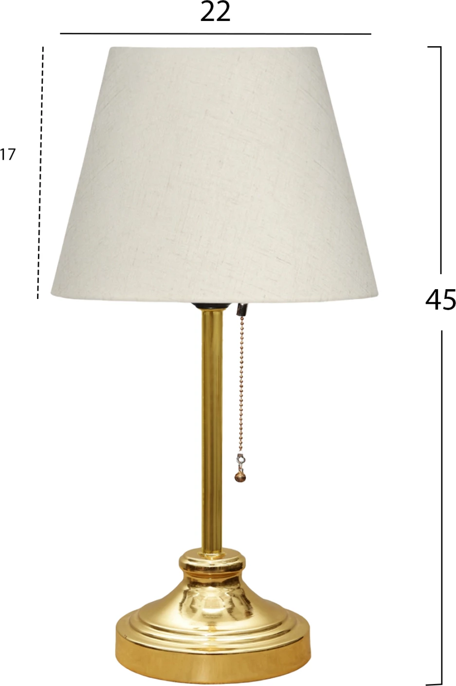 Namizna svetilka FH7592.02 ecru-zlato