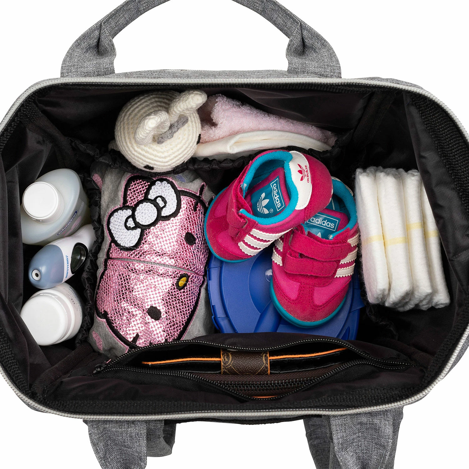 Torba za plenice Evila Originals, Anne Bebek, siva