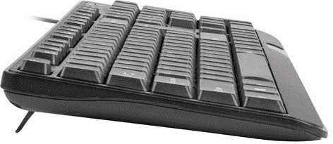 Kompaktna in tanka tipkovnica NATEC Trout Slim USB, US, črna
