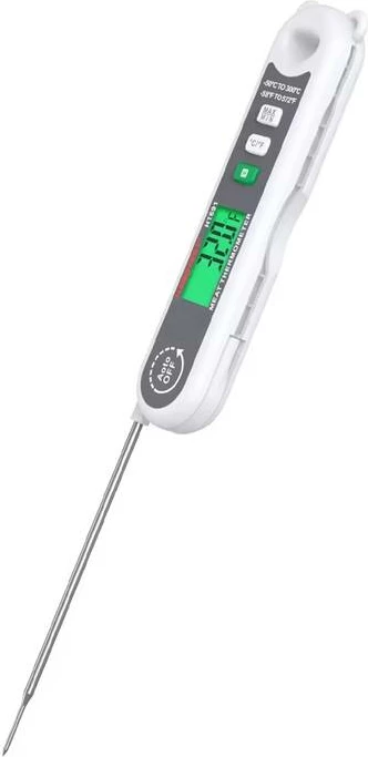 Digitalni termometer za hrano Habotest HT691, sonda iz nerjavečega jekla, bel