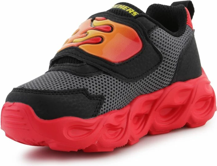 Superge za otroke Skechers, črno-rdeče