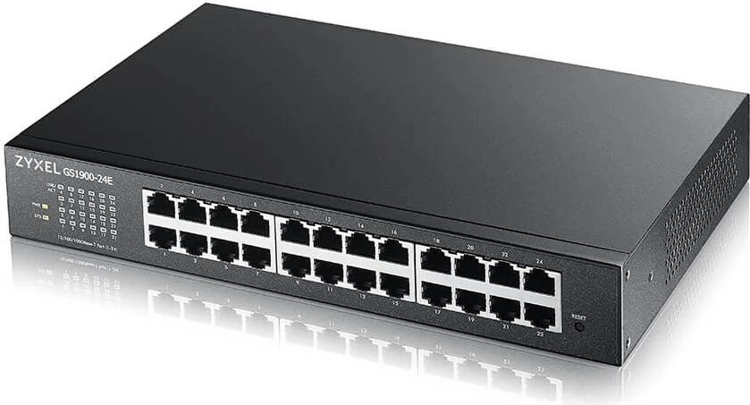 Stikalo za upravljanje Zyxel GS1900-24E-EU0103F, črno
