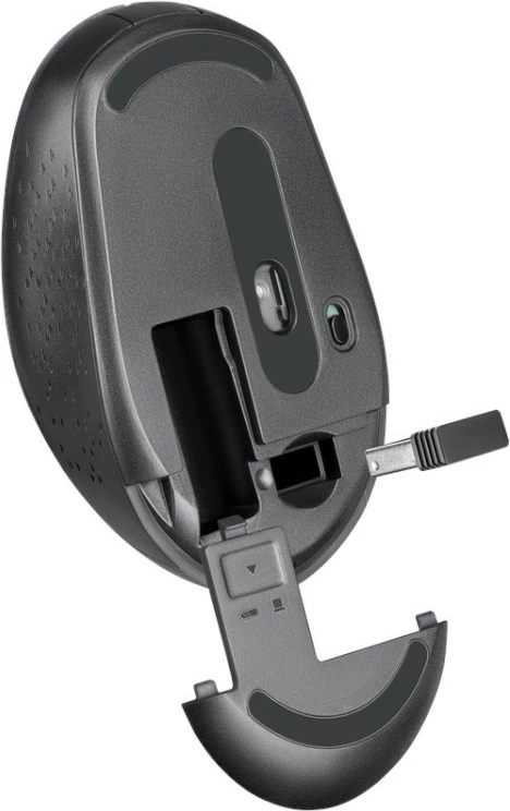 Brezžična miška Defender Auris MB-027, 800/1200/1600 DPI, siva