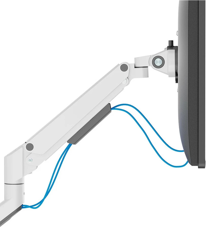 Kotni nastavljiv nosilec za monitor Neomounts DS70-250WH1, s sponko/prek prirobnice, 9 kg, 43,2 cm (17"), 88,9 cm (35"), 100 x 100 mm, bel